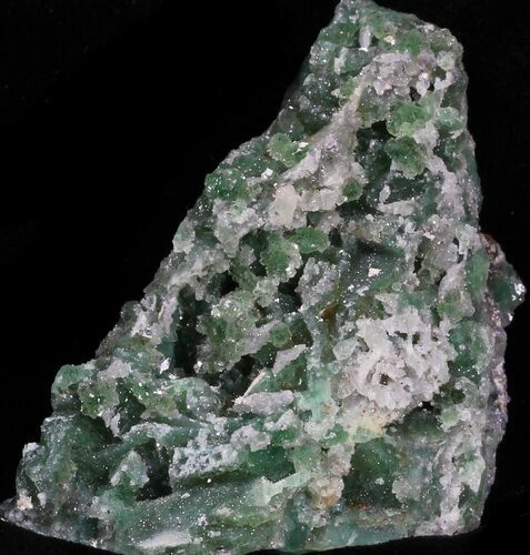 Green Fluorite & Druzy Quartz - Colorado #33359